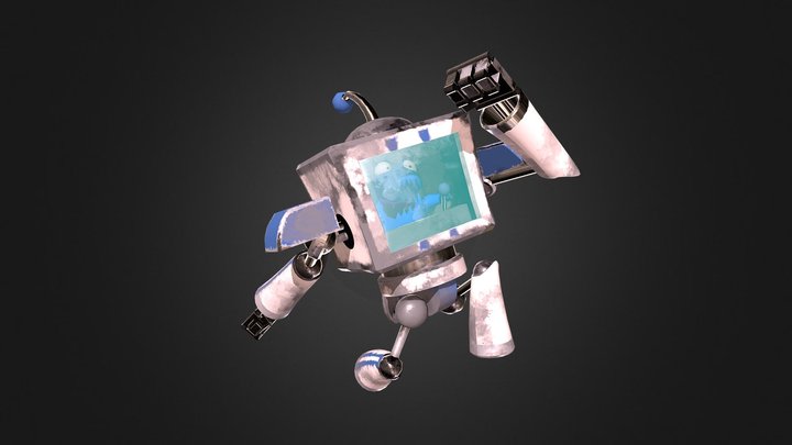 Planet Invaders Alien 3D Model