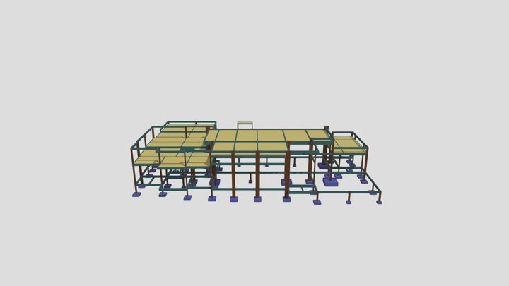 Projeto Estrutural  - 694,83 m² 3D Model