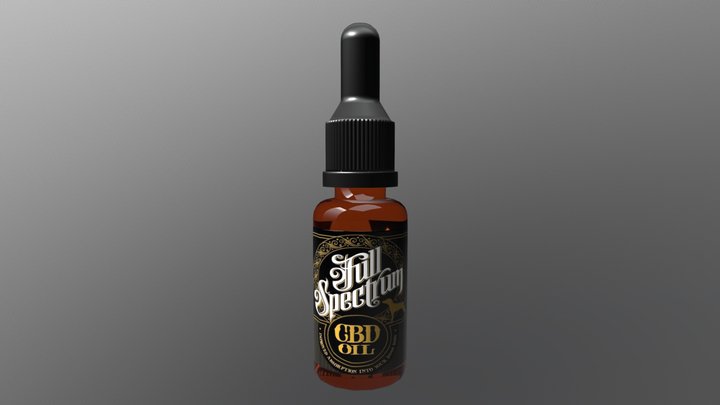 Oil Bottle package 3D Model