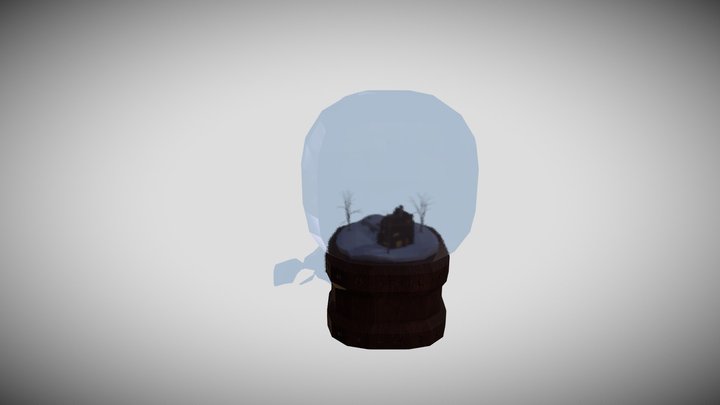 Snow Globe Diorama 3D Model