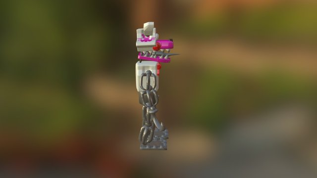 Nightmare Funtime Foxy 3D Model