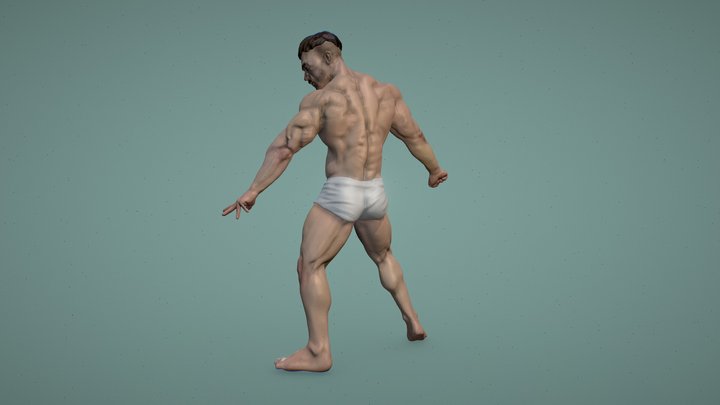 Posed Bodybuilder
