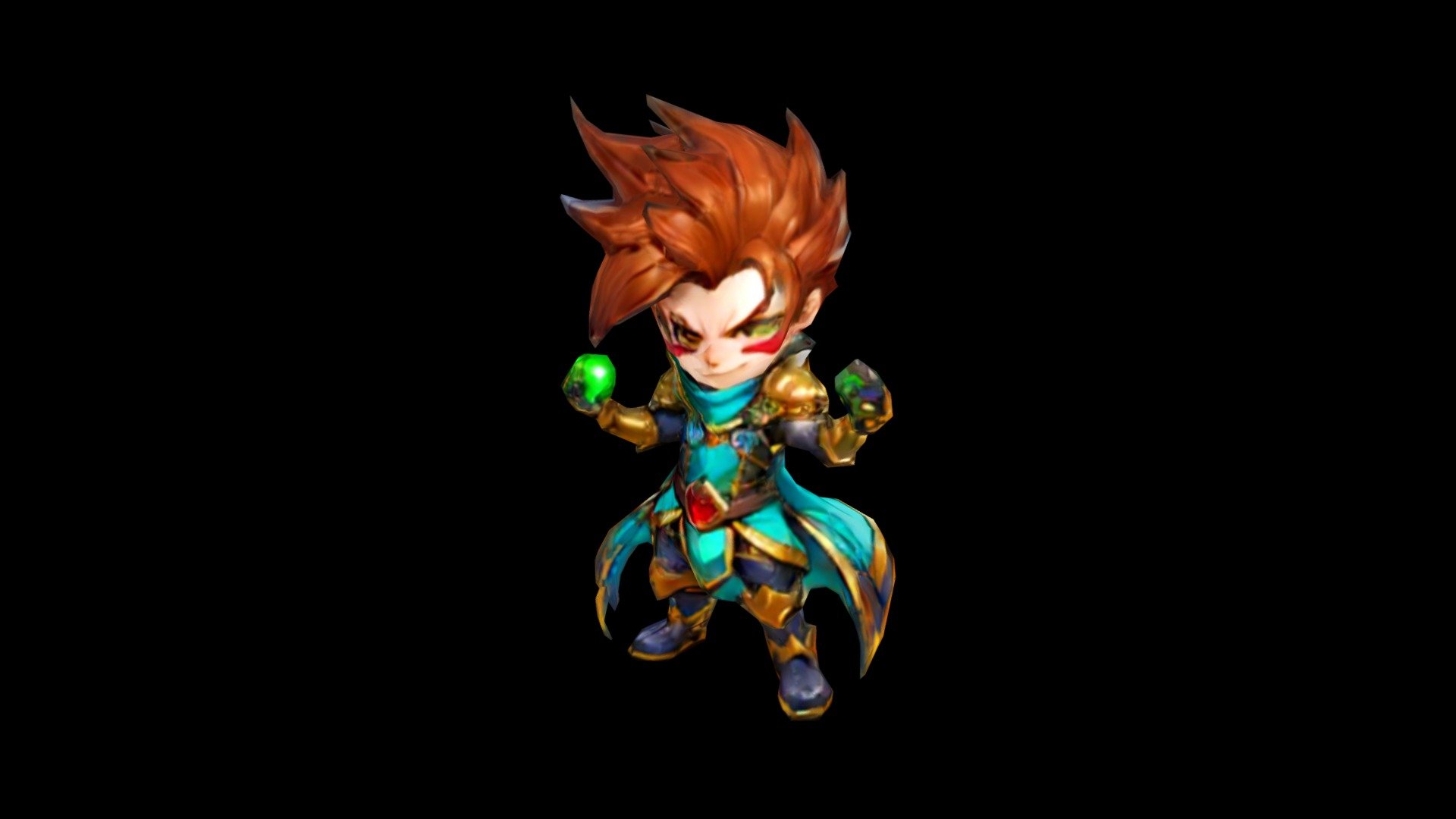 Charming cartoon depicts a heroic character. - Download Free 3D model ...