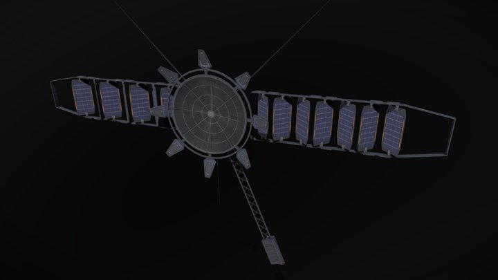 Scifi Orbital Sat Com 3D Model