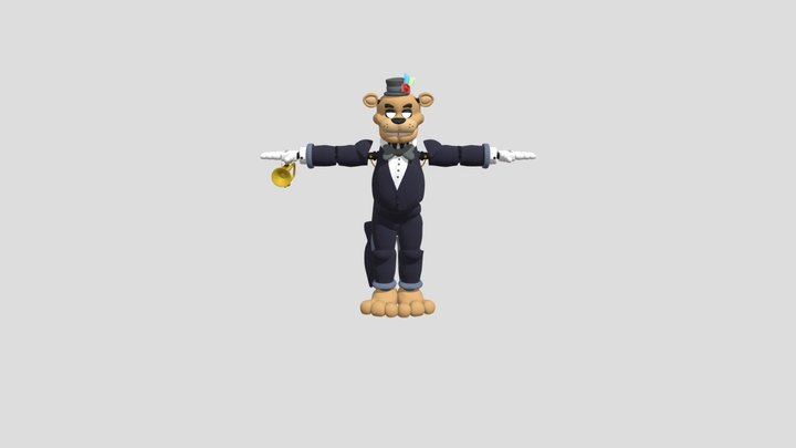 Big Band Freddy 3D Model