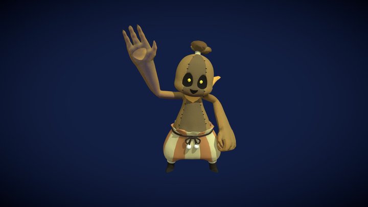 Stylized Scarecrow - Concept Art From Maniani 3D Model