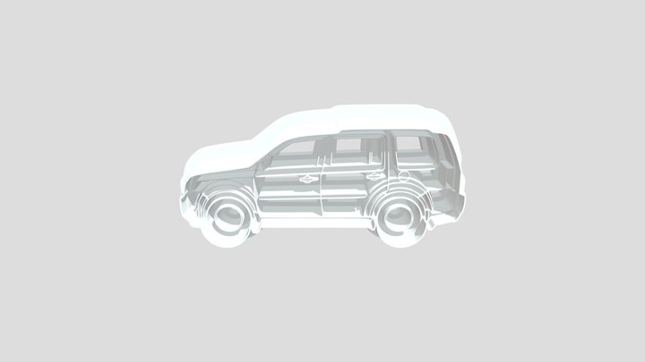 Honda Pilot 2014 cookie cutter 3D Model