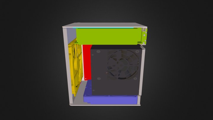 mITX Cube w/ HDD 3D Model