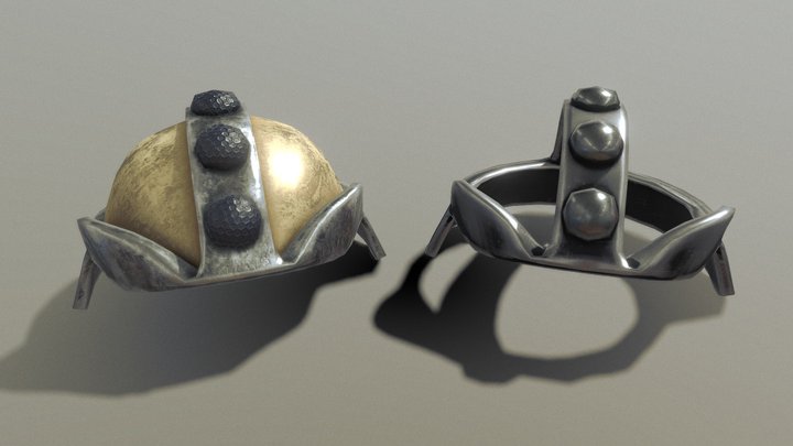 Dwarf helmets of Kindith Barbedbraids 3D Model
