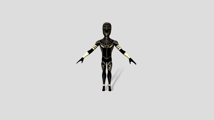 Idol black 3D Model