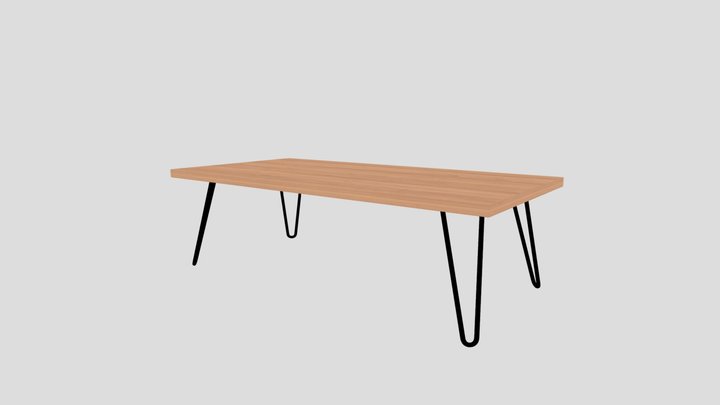 Hairpin table 3D Model
