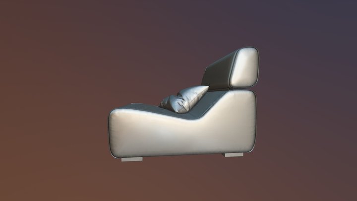 Armchair Blanche Ria N160418 3D Model
