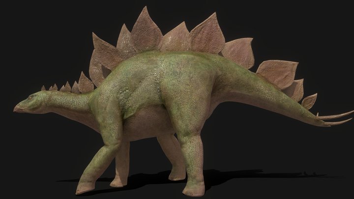 PBR Stegasaurus (Animated) 3D Model