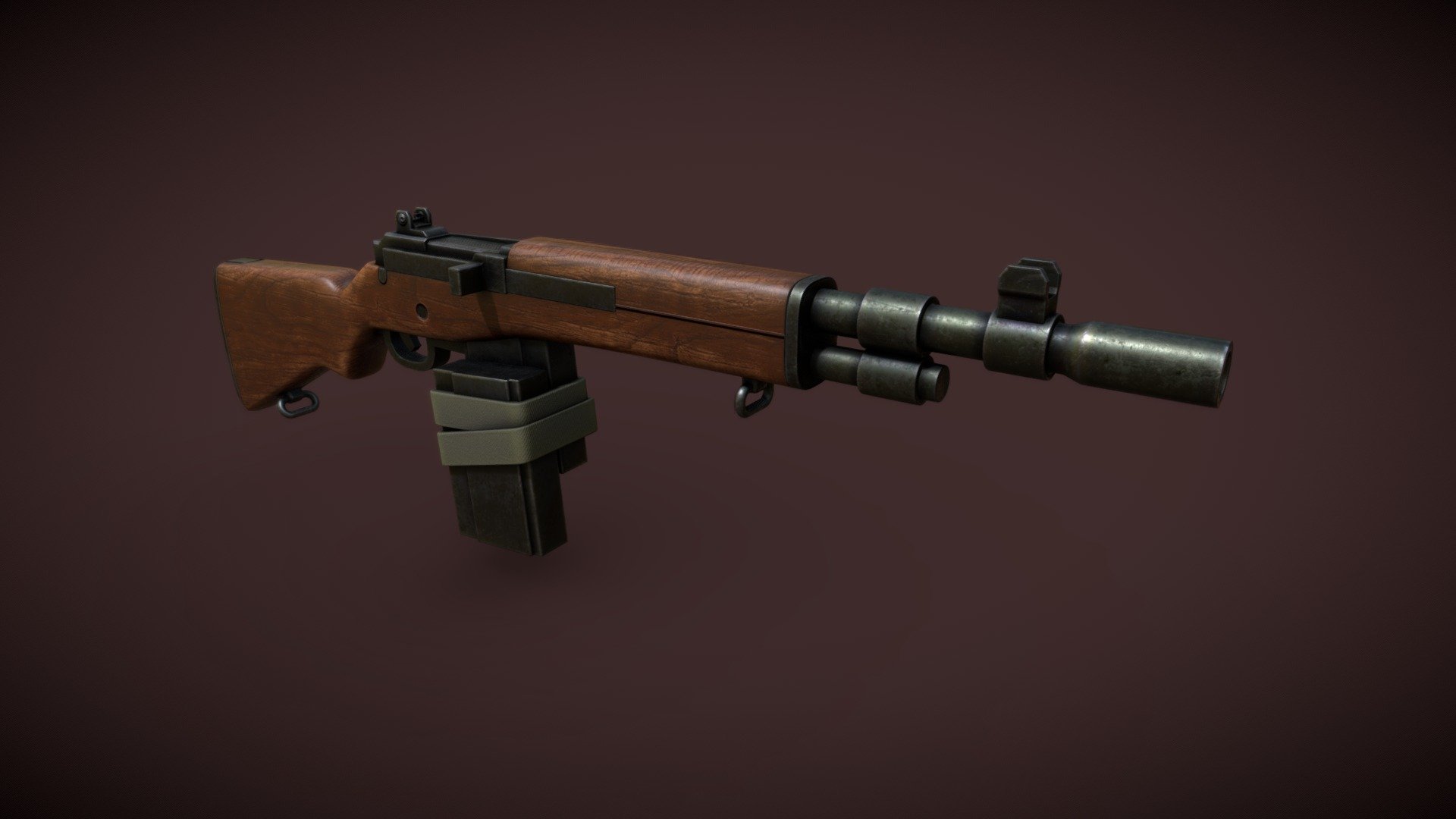 Vietnam war rifle M14 toystyle - Buy Royalty Free 3D model by ...