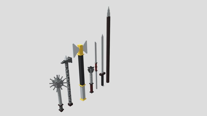 Medieval Weapons 3D Model