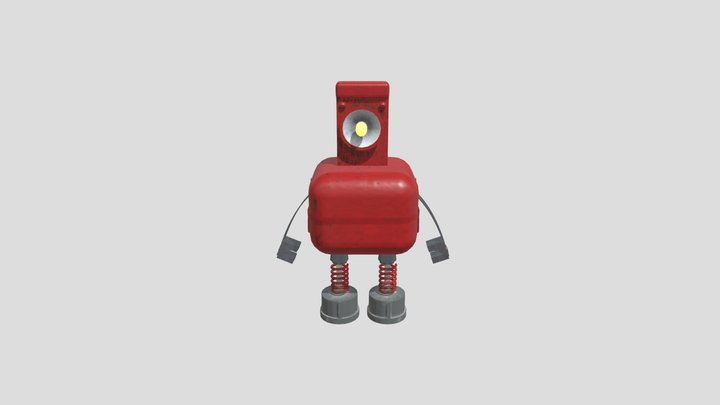 Robot Rusty 3D Model