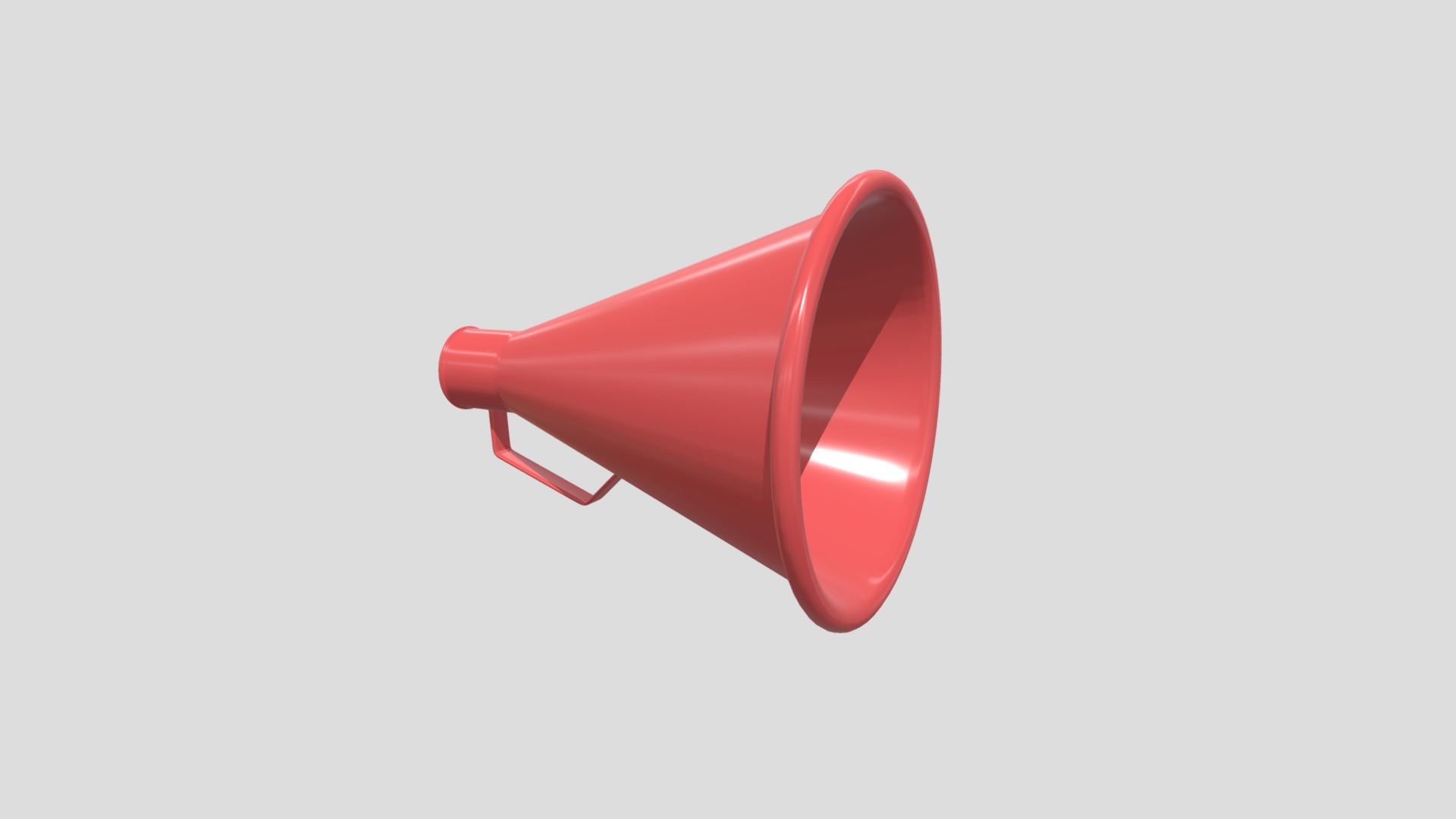 3D model Megaphone - This is a 3D model of the Megaphone. The 3D model is about arrow.
