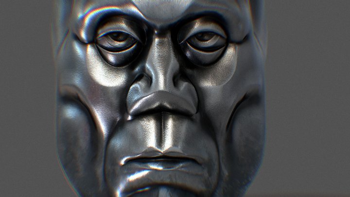 Hard Face 3D Model