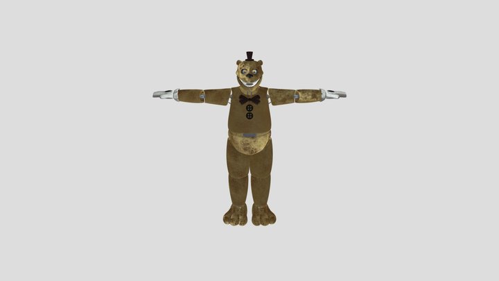 Stylized_ Classic_ Fred Bear 3D Model