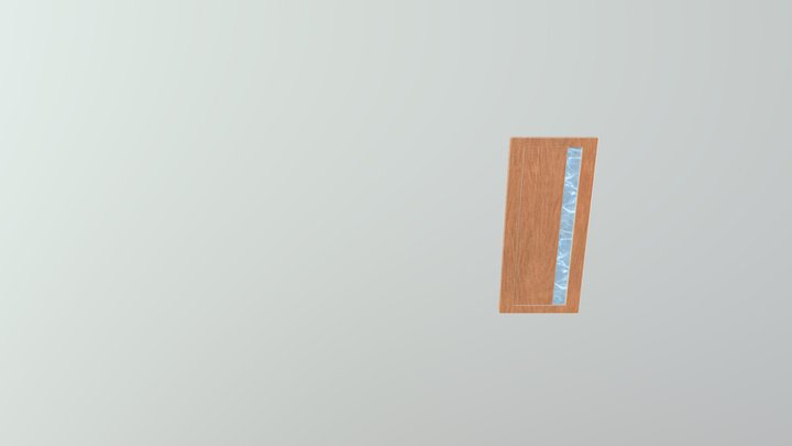 Epoxy walnut door 3D Model