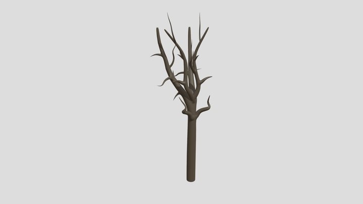 Winter Tree 3D Model