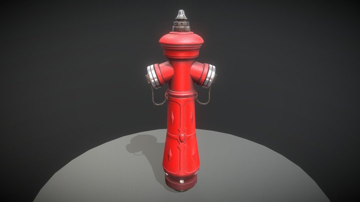 Fire Hydrant VAG NOVA 1885 (Low-Poly Version) 3D Model