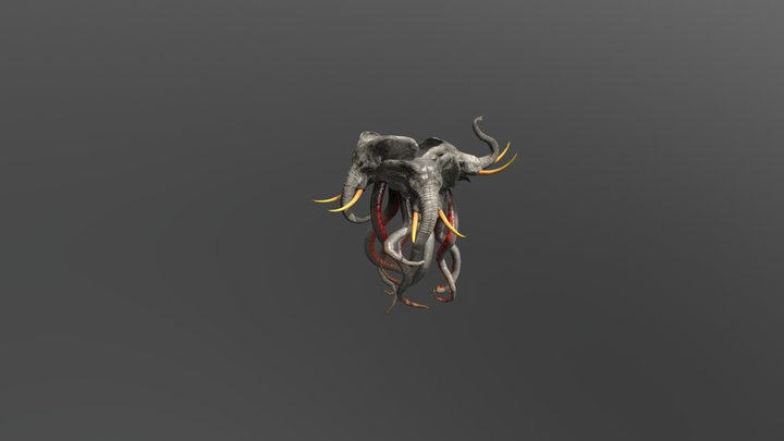 Elephant_IdleLoop_V2 3D Model