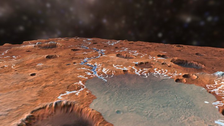Parana Basin (Mapped - Mars) 3D Model
