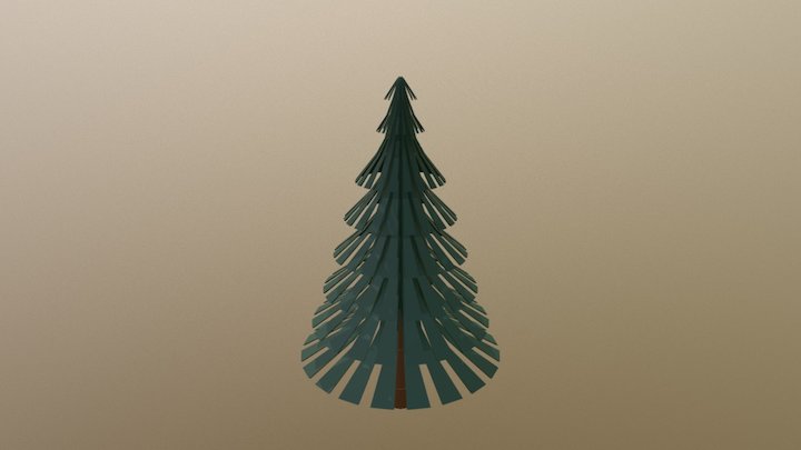 Paper Pine (large) 3D Model