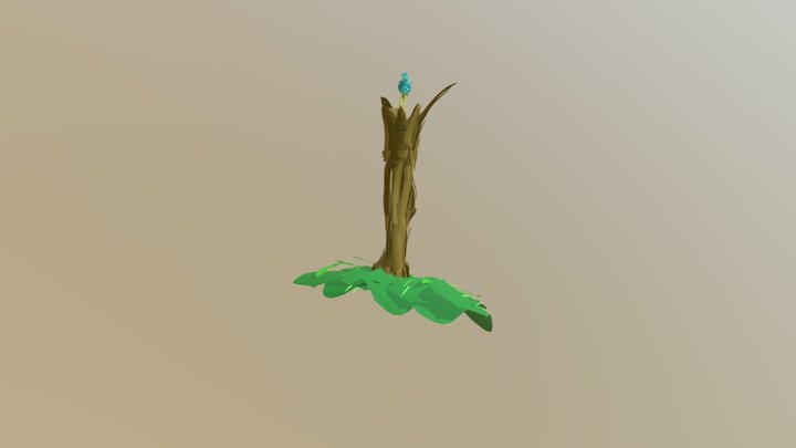 Bird Tree 3D Model