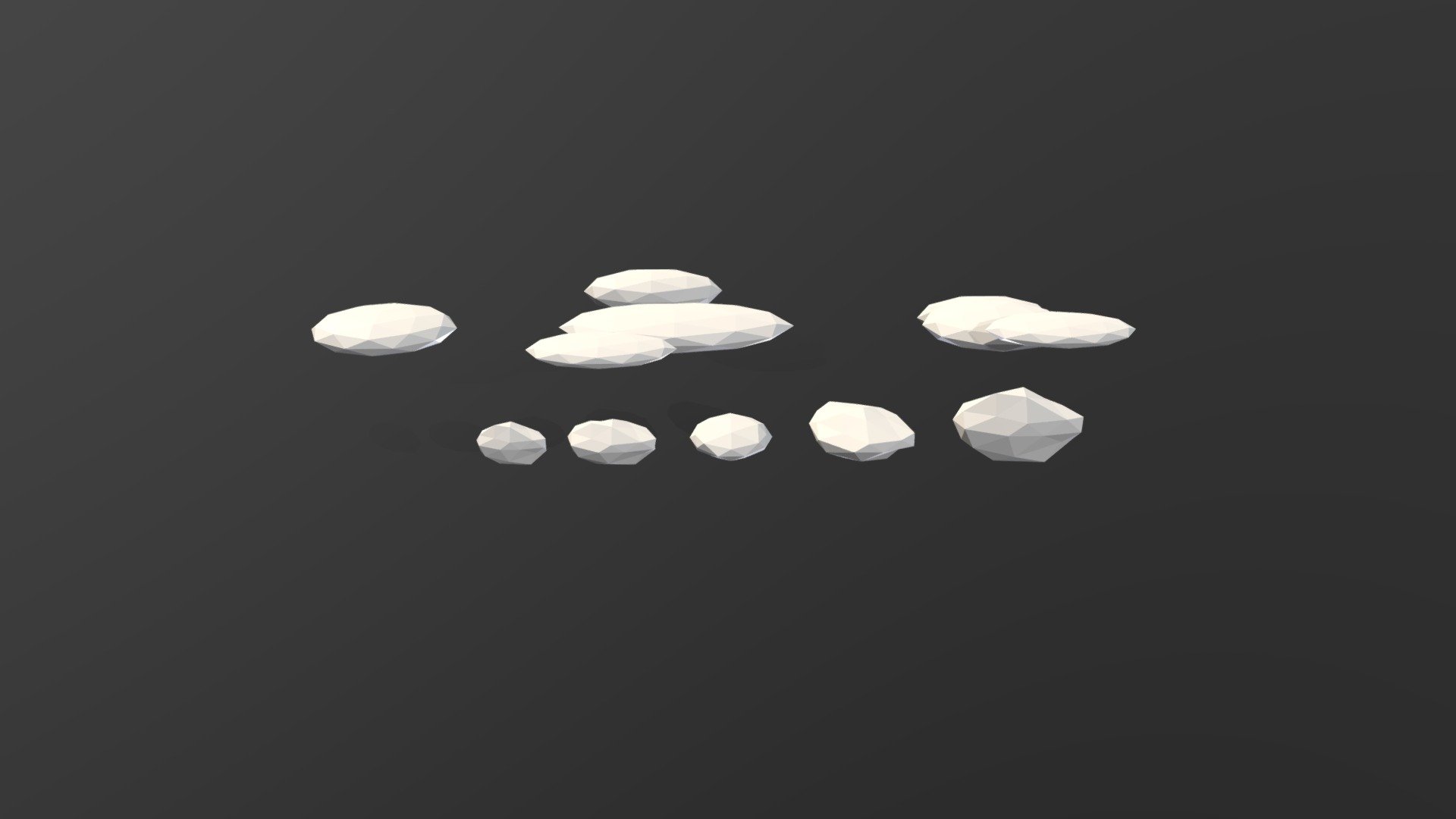 Low-Poly Clouds - 3D model by Low-Poly (@Wxtkins) [ec2e0c9] - Sketchfab