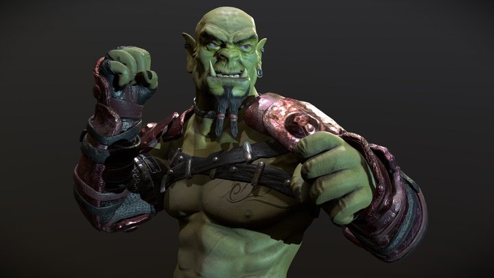 Orc Warrior - Miguel Regodons Concept 3D Model