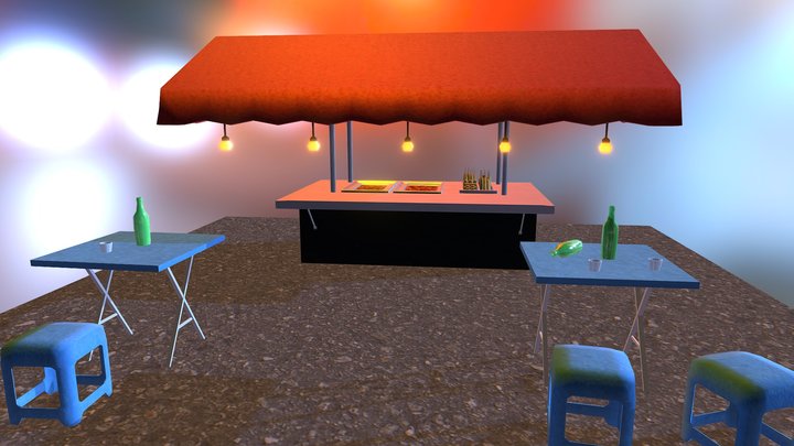 포장마차 3D Model