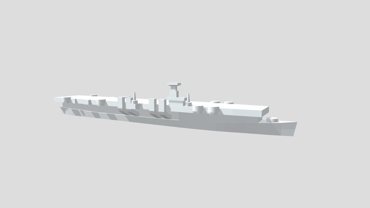 USS Independence - Model for 1/4000 printing 3D Model