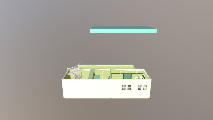 Aluna Kitchen Untextured 3D Model