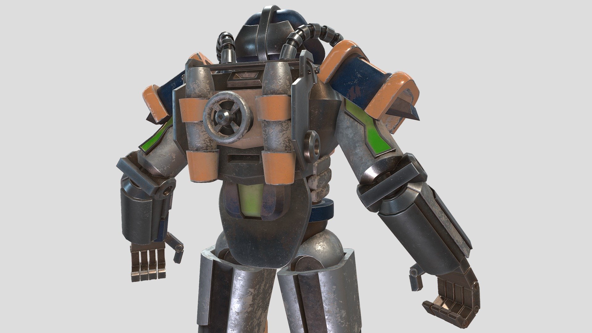 Power Armour Bos Fallout Fanart 3d Model By Kaelan Kaelanl [ec31417] Sketchfab