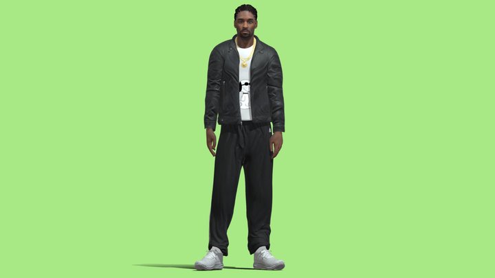 3D Rigged Snoop Dogg rapper 3D Model