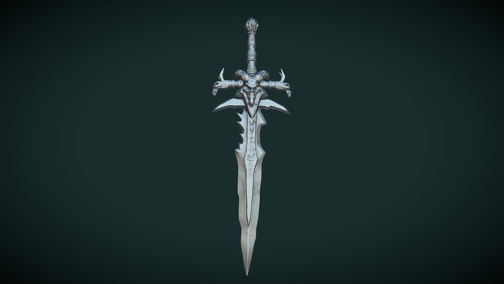 Frostmourne - sword of the Lich King Arthas - 3D model by ArchybaldArt ...