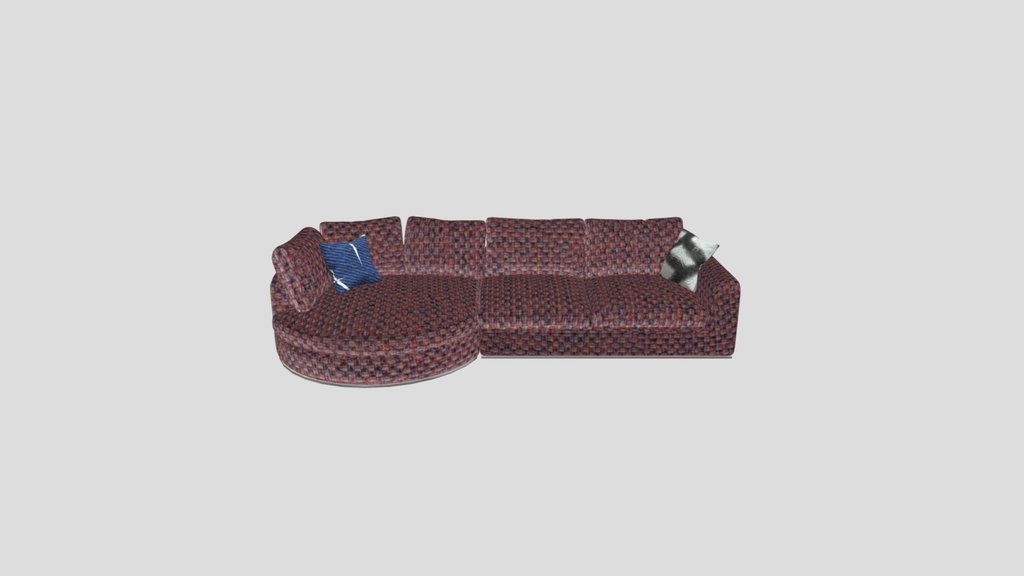 Hamilton Round Chaise Sectional Sofa