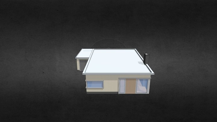 Huis-Andre-met dak 3D Model