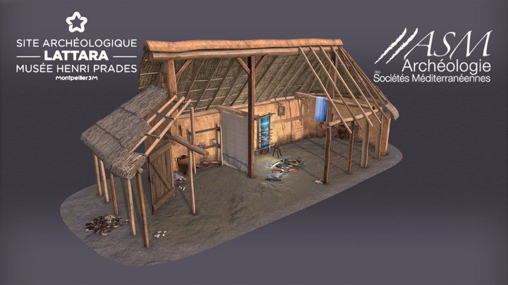 Maison étrusque (500 avant J-C) 3D Model