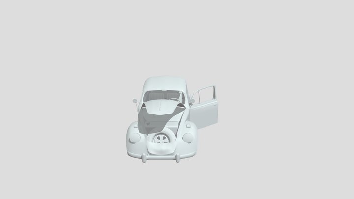 Beetle Opened 3D Model