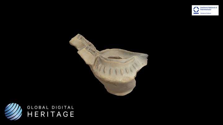 Ceramic oil lamp