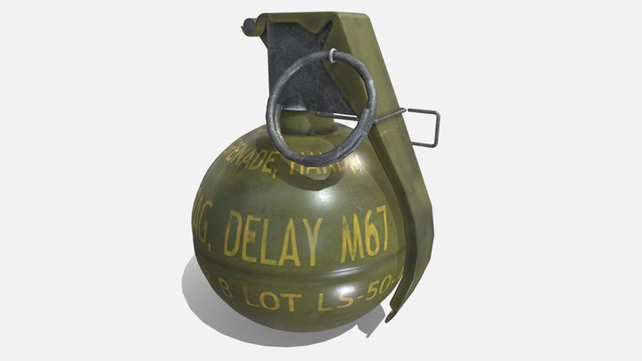 M67 Frag Grenade 3D Model