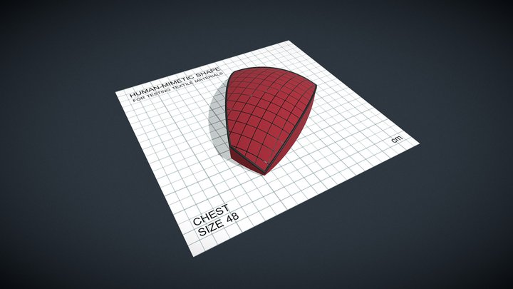 Shape for textile testing - Chest_48 – Kostenloses 3D-Modell STL