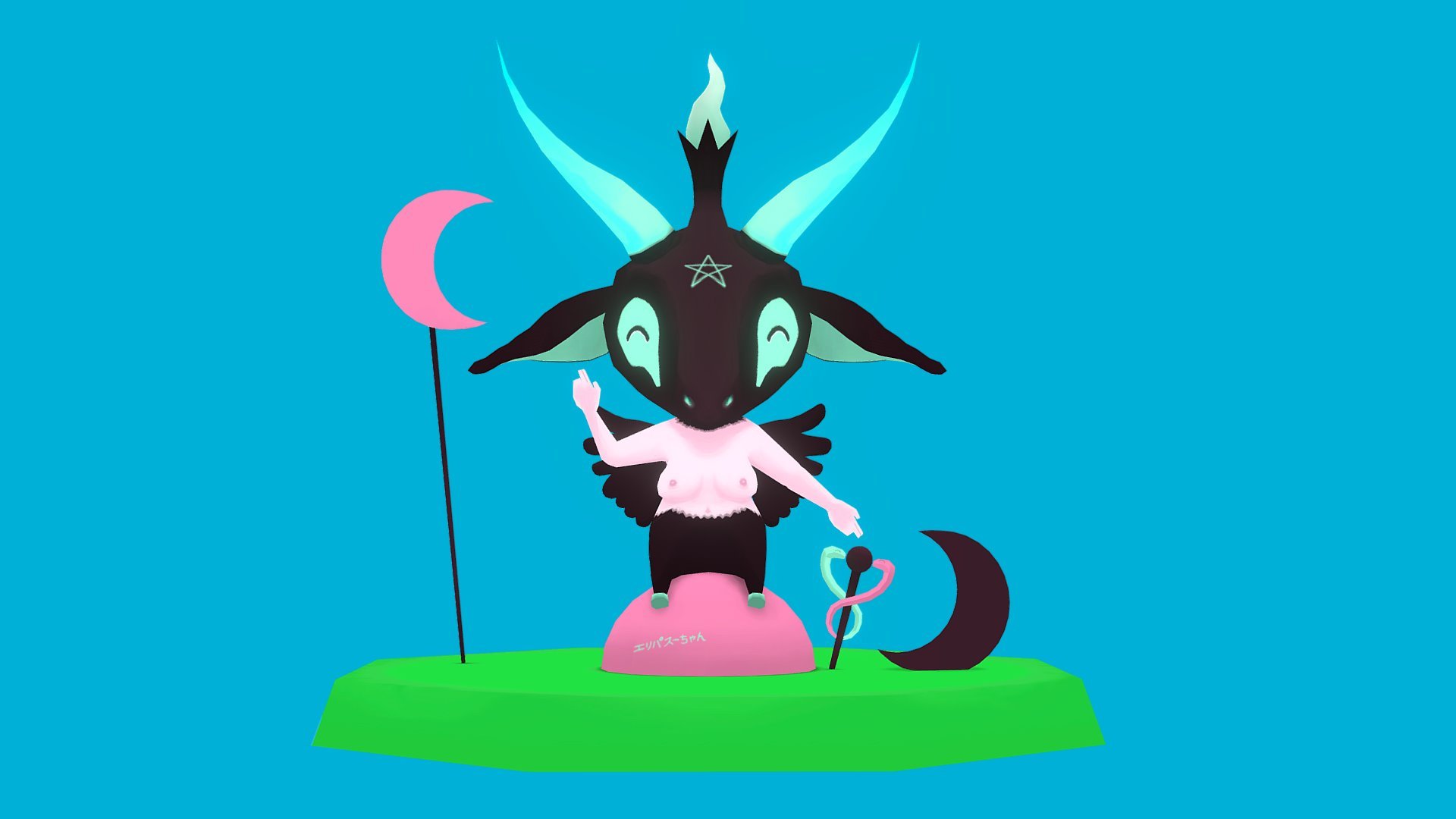 Baphomet Chan - 3D model by Mountrise.