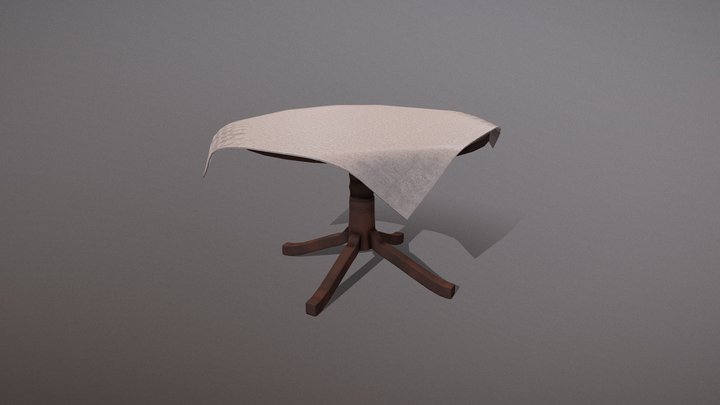 Lowpoly Table/Cloth {Draft} – Modello 3D gratuito STL