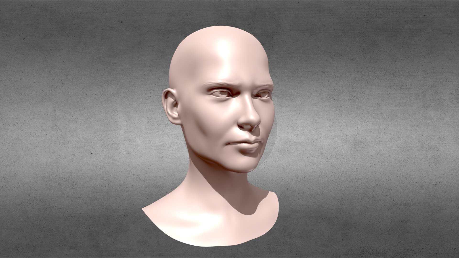 Free Female Head 3D Models For Download – YOUG