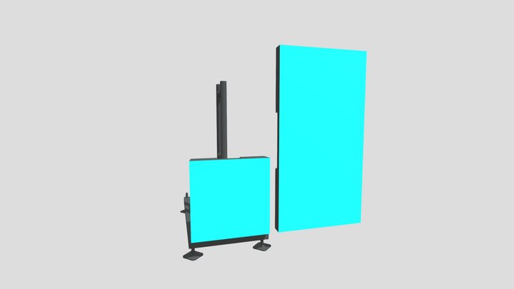 Ground Supported LED Elements 3D Model