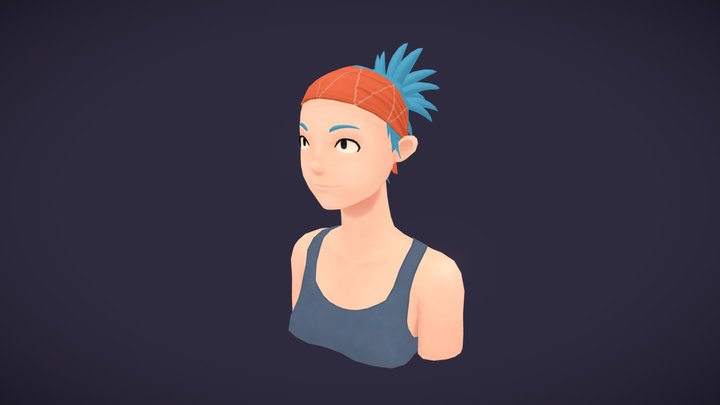 Bandana Girl 3D Model